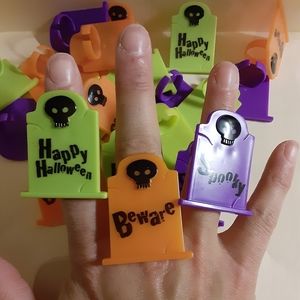 24 piece Gravestone rings cupcake toppers
